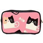 Cat Pattern Backgroundpet Toiletries Bag (One Side) Front