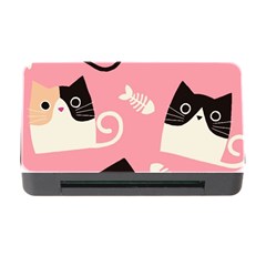 Cat Pattern Backgroundpet Memory Card Reader With Cf by Amaryn4rt