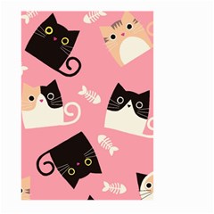 Cat Pattern Backgroundpet Large Garden Flag (two Sides) by Amaryn4rt