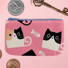 Cat Pattern Backgroundpet Large Coin Purse by Amaryn4rt