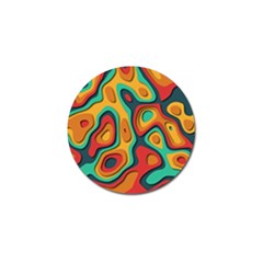 Paper Cut Abstract Pattern Golf Ball Marker by Amaryn4rt