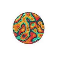 Paper Cut Abstract Pattern Hat Clip Ball Marker (4 Pack) by Amaryn4rt