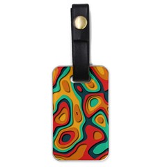 Paper Cut Abstract Pattern Luggage Tag (one Side) by Amaryn4rt