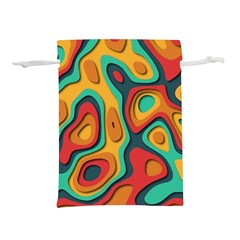 Paper Cut Abstract Pattern Lightweight Drawstring Pouch (m) by Amaryn4rt