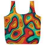 Paper Cut Abstract Pattern Full Print Recycle Bag (XXXL) Back