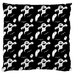 Halloween Background Ghost Pattern Large Cushion Case (two Sides) by Amaryn4rt