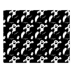 Halloween Background Ghost Pattern Double Sided Flano Blanket (large)  by Amaryn4rt