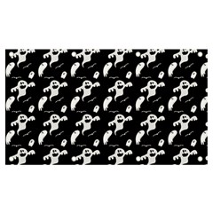 Halloween Background Ghost Pattern Banner And Sign 7  X 4  by Amaryn4rt