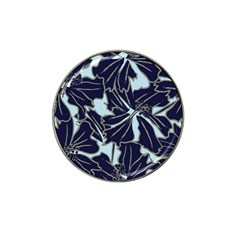 Floral Print Art Pattern Design Hat Clip Ball Marker by Amaryn4rt