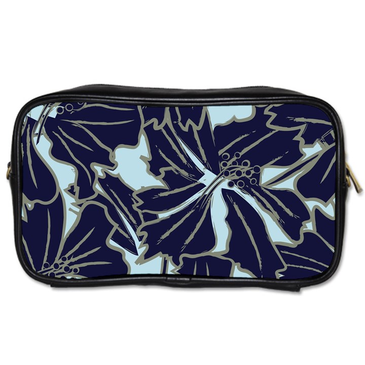 Floral Print Art Pattern Design Toiletries Bag (One Side)