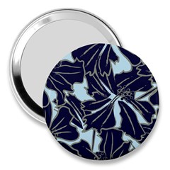 Floral Print Art Pattern Design 3  Handbag Mirrors by Amaryn4rt