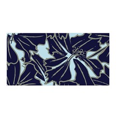 Floral Print Art Pattern Design Satin Wrap 35  X 70  by Amaryn4rt