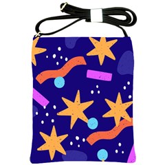 Star Abstract Pattern Wallpaper Shoulder Sling Bag by Amaryn4rt