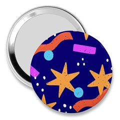 Star Abstract Pattern Wallpaper 3  Handbag Mirrors by Amaryn4rt