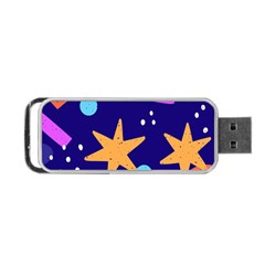 Star Abstract Pattern Wallpaper Portable Usb Flash (one Side) by Amaryn4rt