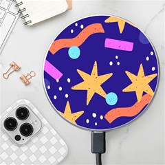 Star Abstract Pattern Wallpaper Wireless Charger by Amaryn4rt