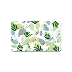 Leaves Foliage Pattern Abstract Magnet (name Card) by Amaryn4rt