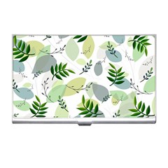 Leaves Foliage Pattern Abstract Business Card Holder by Amaryn4rt