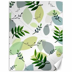 Leaves Foliage Pattern Abstract Canvas 12  X 16  by Amaryn4rt