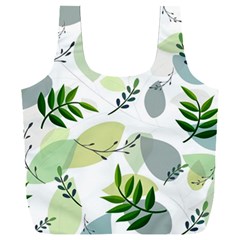 Leaves Foliage Pattern Abstract Full Print Recycle Bag (xxxl) by Amaryn4rt