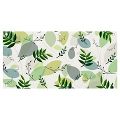 Leaves Foliage Pattern Abstract Banner And Sign 4  X 2 