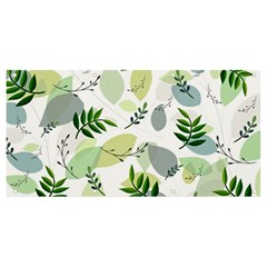 Leaves Foliage Pattern Abstract Banner And Sign 8  X 4  by Amaryn4rt