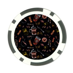 Coffee Watercolor Background Poker Chip Card Guard by Amaryn4rt