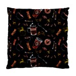 Coffee Watercolor Background Standard Cushion Case (One Side) Front