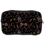 Coffee Watercolor Background Toiletries Bag (One Side) Front