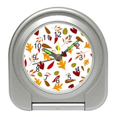 Leaves Fall Autum Colors Season Travel Alarm Clock by Amaryn4rt