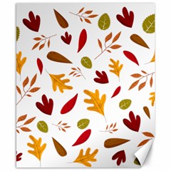 Leaves Fall Autum Colors Season Canvas 8  X 10  by Amaryn4rt