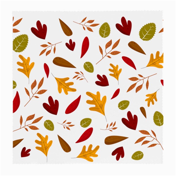 Leaves Fall Autum Colors Season Medium Glasses Cloth