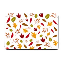 Leaves Fall Autum Colors Season Small Doormat  by Amaryn4rt