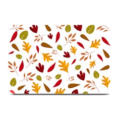 Leaves Fall Autum Colors Season Plate Mats by Amaryn4rt