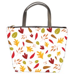 Leaves Fall Autum Colors Season Bucket Bag by Amaryn4rt