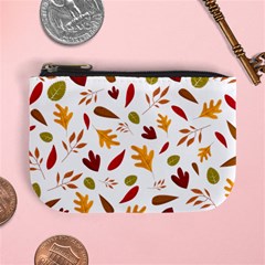 Leaves Fall Autum Colors Season Mini Coin Purse by Amaryn4rt