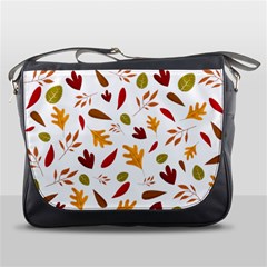 Leaves Fall Autum Colors Season Messenger Bag by Amaryn4rt