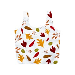 Leaves Fall Autum Colors Season Full Print Recycle Bag (s) by Amaryn4rt