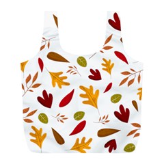 Leaves Fall Autum Colors Season Full Print Recycle Bag (l) by Amaryn4rt