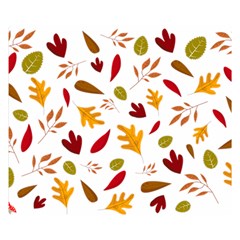 Leaves Fall Autum Colors Season Double Sided Flano Blanket (small)  by Amaryn4rt