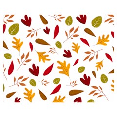 Leaves Fall Autum Colors Season Double Sided Flano Blanket (medium)  by Amaryn4rt