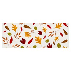 Leaves Fall Autum Colors Season Banner And Sign 8  X 3  by Amaryn4rt