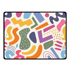 Abstract Pattern Background Double Sided Fleece Blanket (small)  by Amaryn4rt