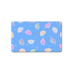 Seashell Clam Pattern Art Design Magnet (name Card) by Amaryn4rt