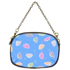 Seashell Clam Pattern Art Design Chain Purse (two Sides) by Amaryn4rt