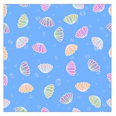 Seashell Clam Pattern Art Design Square Satin Scarf (36  X 36 ) by Amaryn4rt