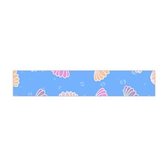 Seashell Clam Pattern Art Design Flano Scarf (mini) by Amaryn4rt