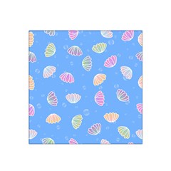 Seashell Clam Pattern Art Design Satin Bandana Scarf 22  X 22  by Amaryn4rt