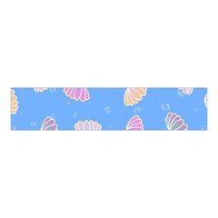 Seashell Clam Pattern Art Design Velvet Scrunchie by Amaryn4rt