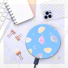 Seashell Clam Pattern Art Design Wireless Charger by Amaryn4rt